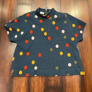 Akris Punto Sweater with Pink and Orange Dots